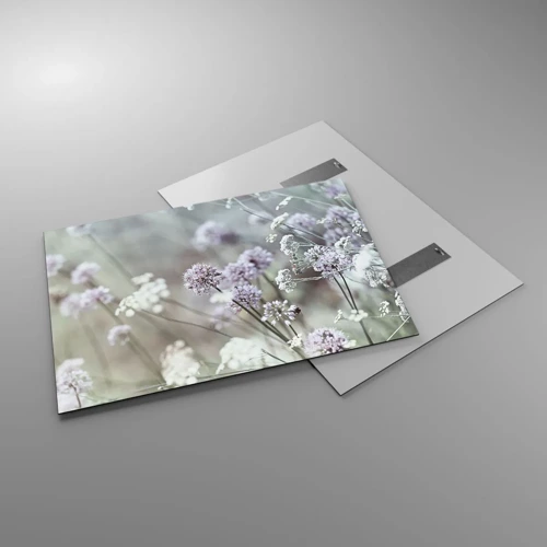 Obraz na skle - Sladké filigrány byliniek - 100x70 cm