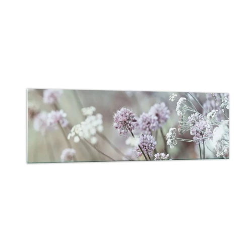 Obraz na skle - Sladké filigrány byliniek - 160x50 cm