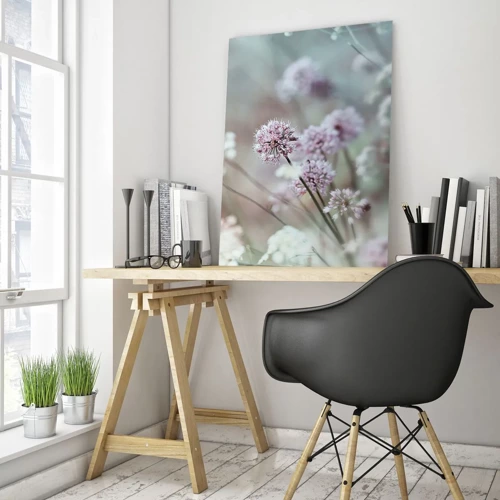 Obraz na skle - Sladké filigrány byliniek - 50x70 cm