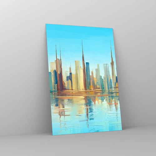 Obraz na skle - Slnečná metropola - 70x100 cm