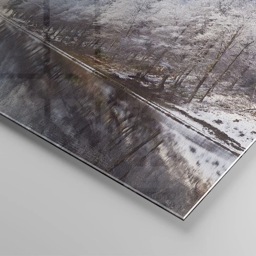 Obraz na skle - Snehová stráž - 70x50 cm
