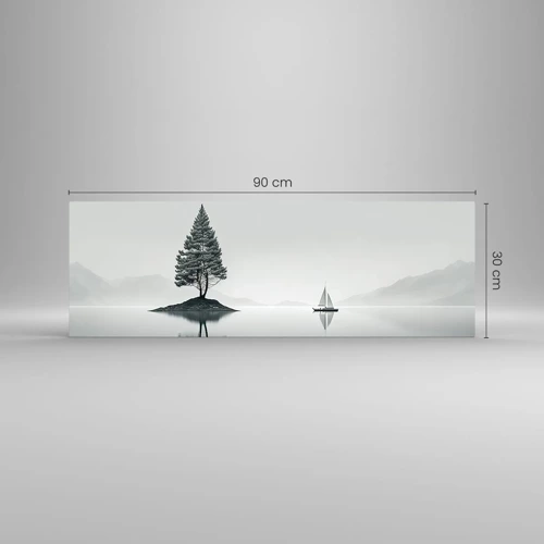 Obraz na skle - Snívanie - 90x30 cm
