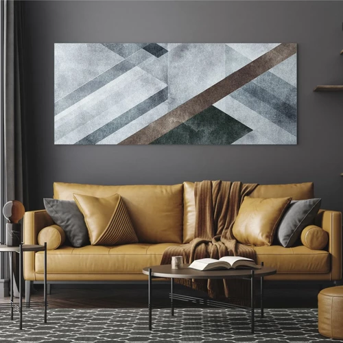 Obraz na skle - Sofistikovaná elegancia geometrie - 120x50 cm