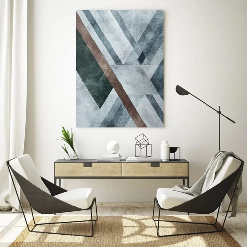 Obraz na skle - Sofistikovaná elegancia geometrie - 70x100 cm