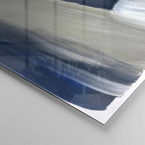 Obraz na skle - Stretnutie s bielou - 70x50 cm