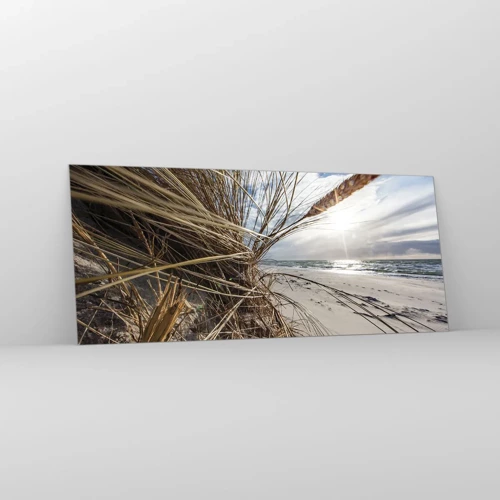 Obraz na skle - Stretnutie živlov - 120x50 cm