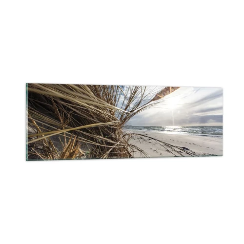 Obraz na skle - Stretnutie živlov - 90x30 cm
