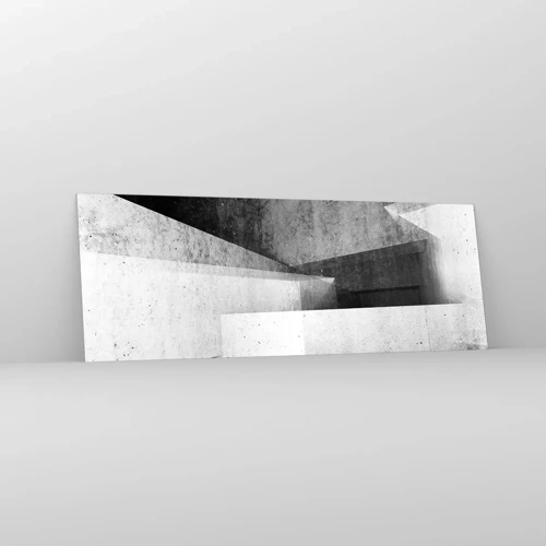 Obraz na skle - Štruktúra priestoru - 140x50 cm