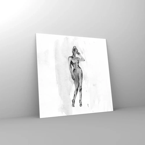 Obraz na skle - Štúdia o ideáli ženskosti - 70x70 cm