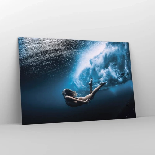 Obraz na skle - Súčasná morská panna - 120x80 cm