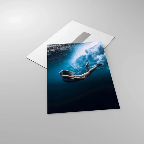 Obraz na skle - Súčasná morská panna - 50x70 cm