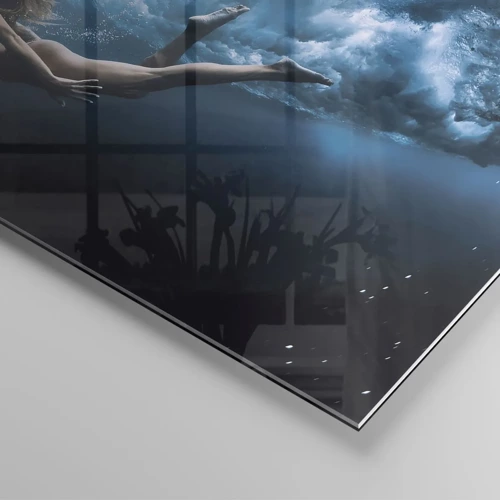 Obraz na skle - Súčasná morská panna - 70x100 cm