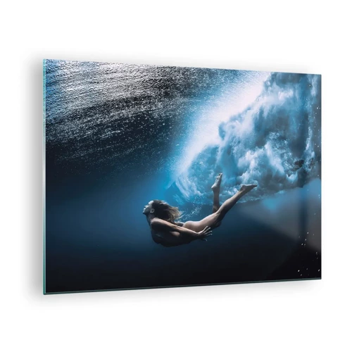 Obraz na skle - Súčasná morská panna - 70x50 cm