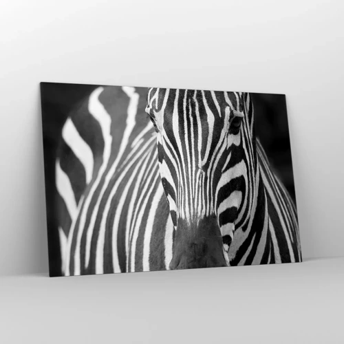 Obraz na skle - Svet je čierno-biely - 120x80 cm