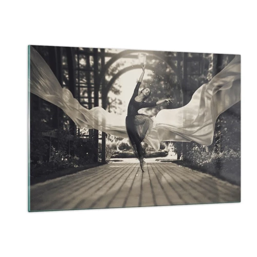 Obraz na skle - Tanec ducha záhrady - 120x80 cm