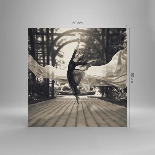 Obraz na skle - Tanec ducha záhrady - 60x60 cm