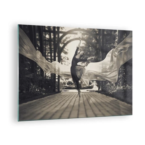 Obraz na skle - Tanec ducha záhrady - 70x50 cm