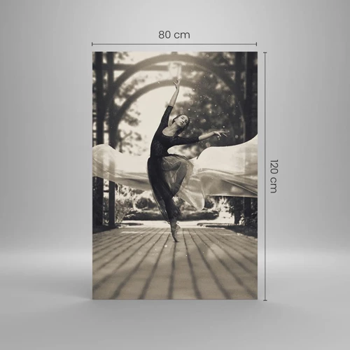 Obraz na skle - Tanec ducha záhrady - 80x120 cm
