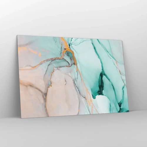 Obraz na skle - Tanec tvarov a farieb - 120x80 cm