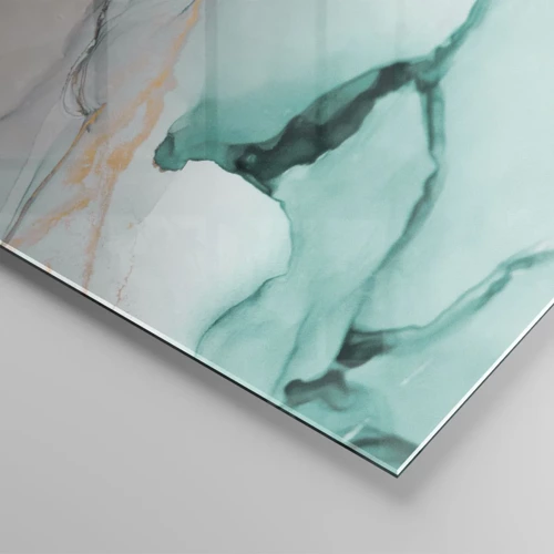 Obraz na skle - Tanec tvarov a farieb - 140x50 cm