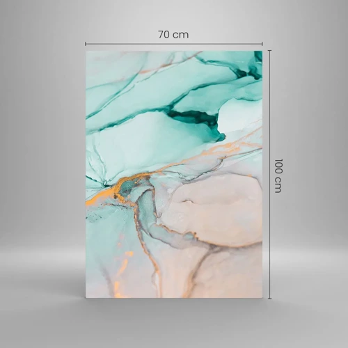 Obraz na skle - Tanec tvarov a farieb - 70x100 cm