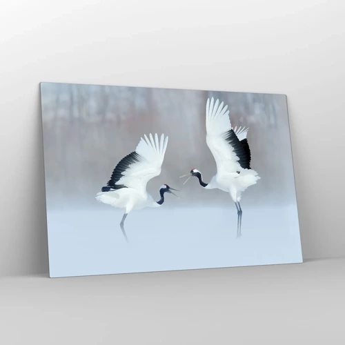 Obraz na skle - Tanec v hmle - 120x80 cm