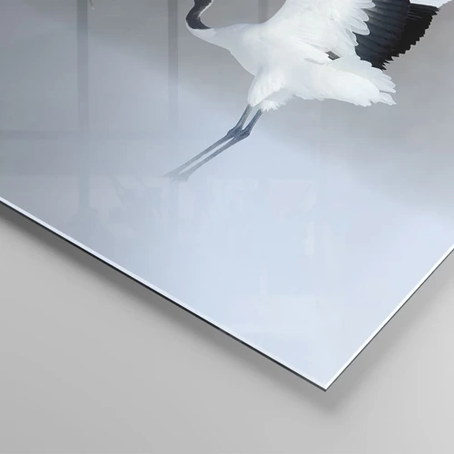 Obraz na skle - Tanec v hmle - 30x30 cm