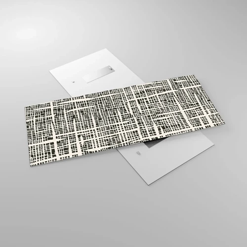 Obraz na skle - Tkaná kompozícia - 120x50 cm
