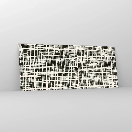 Obraz na skle - Tkaná kompozícia - 120x50 cm