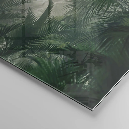 Obraz na skle - Tropická záhada - 30x30 cm