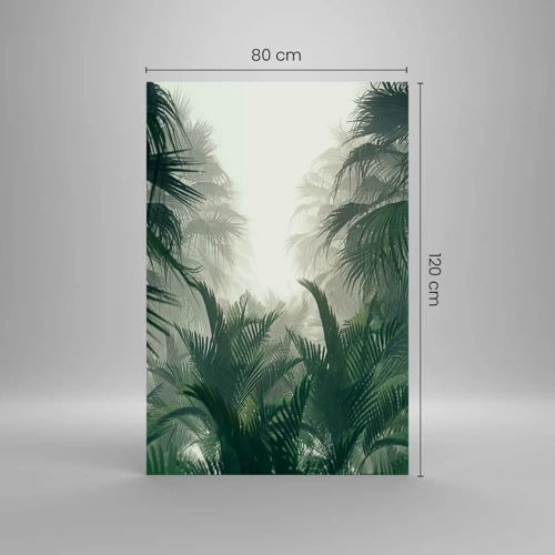 Obraz na skle - Tropická záhada - 80x120 cm