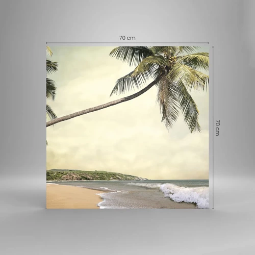 Obraz na skle - Tropický sen - 70x70 cm