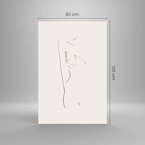 Obraz na skle - Tvar túžby - 80x120 cm