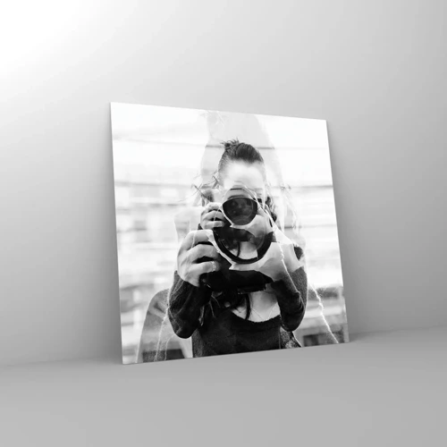 Obraz na skle - Tvorca a materiál - 30x30 cm