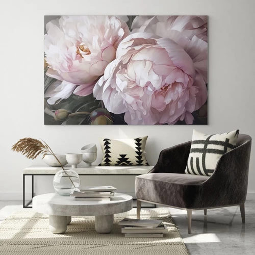 Obraz na skle - Uchytené v rozkvete - 100x70 cm