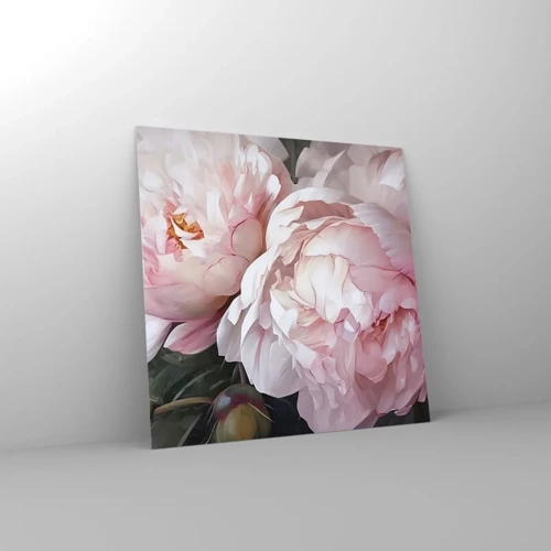 Obraz na skle - Uchytené v rozkvete - 70x70 cm
