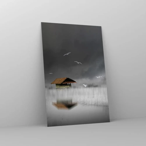 Obraz na skle - Úkryt pred dažďom - 80x120 cm