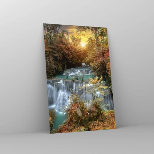 Obraz na skle - Ukrytý poklad lesa - 80x120 cm