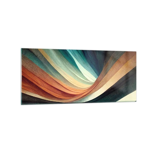 Obraz na skle - Utkané z farieb - 120x50 cm