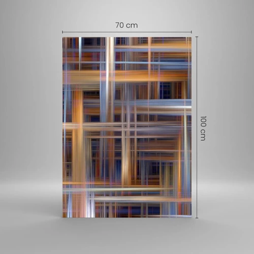 Obraz na skle - Utkané zo svetla - 70x100 cm