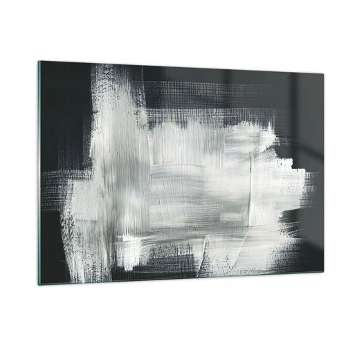 Obraz na skle - Utkané zvisle a vodorovne - 120x80 cm