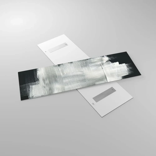 Obraz na skle - Utkané zvisle a vodorovne - 160x50 cm