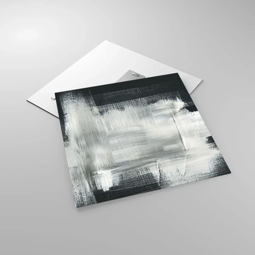 Obraz na skle - Utkané zvisle a vodorovne - 50x50 cm