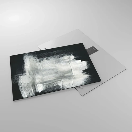 Obraz na skle - Utkané zvisle a vodorovne - 70x50 cm