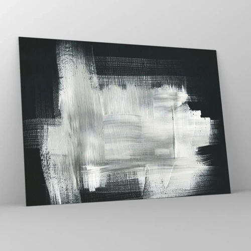 Obraz na skle - Utkané zvisle a vodorovne - 70x50 cm