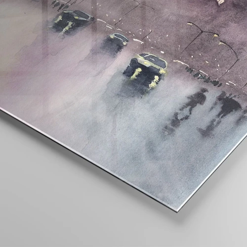 Obraz na skle - V daždivom opare - 100x40 cm