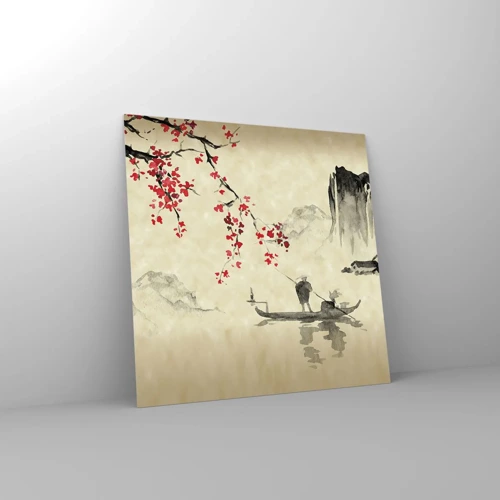 Obraz na skle - V krajine kvitnúcich čerešní - 30x30 cm