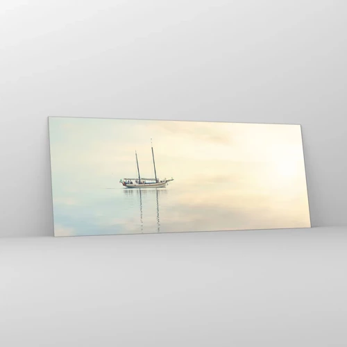 Obraz na skle - V mori ticha - 100x40 cm