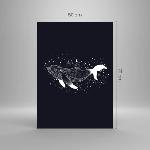 Obraz na skle - V oceáne vesmíru - 50x70 cm