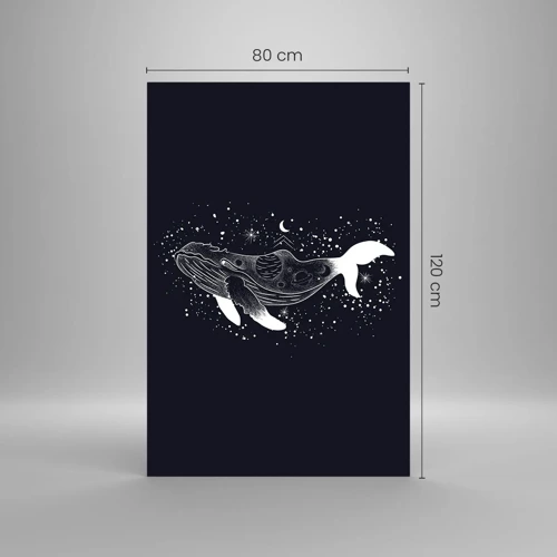 Obraz na skle - V oceáne vesmíru - 80x120 cm